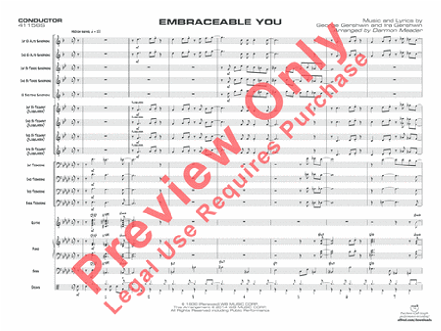 Embraceable You Embraceable You Jazz Ensemble scores gallery preview page 2