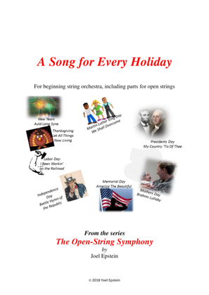 Open Strings Holidays: A Song for Every US Holiday for Beginning String Orchestra Parts