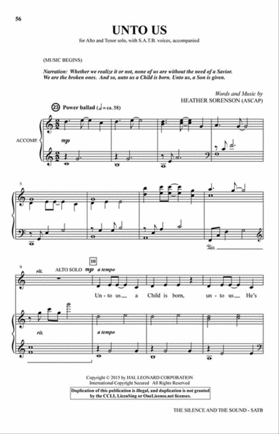 The Silence and the Sound 4-Part scores gallery preview page 6