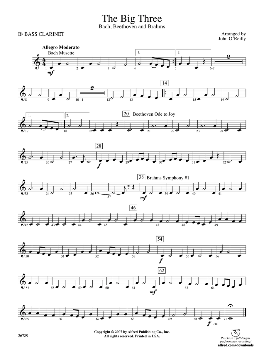 The Big Three: B-flat Bass Clarinet