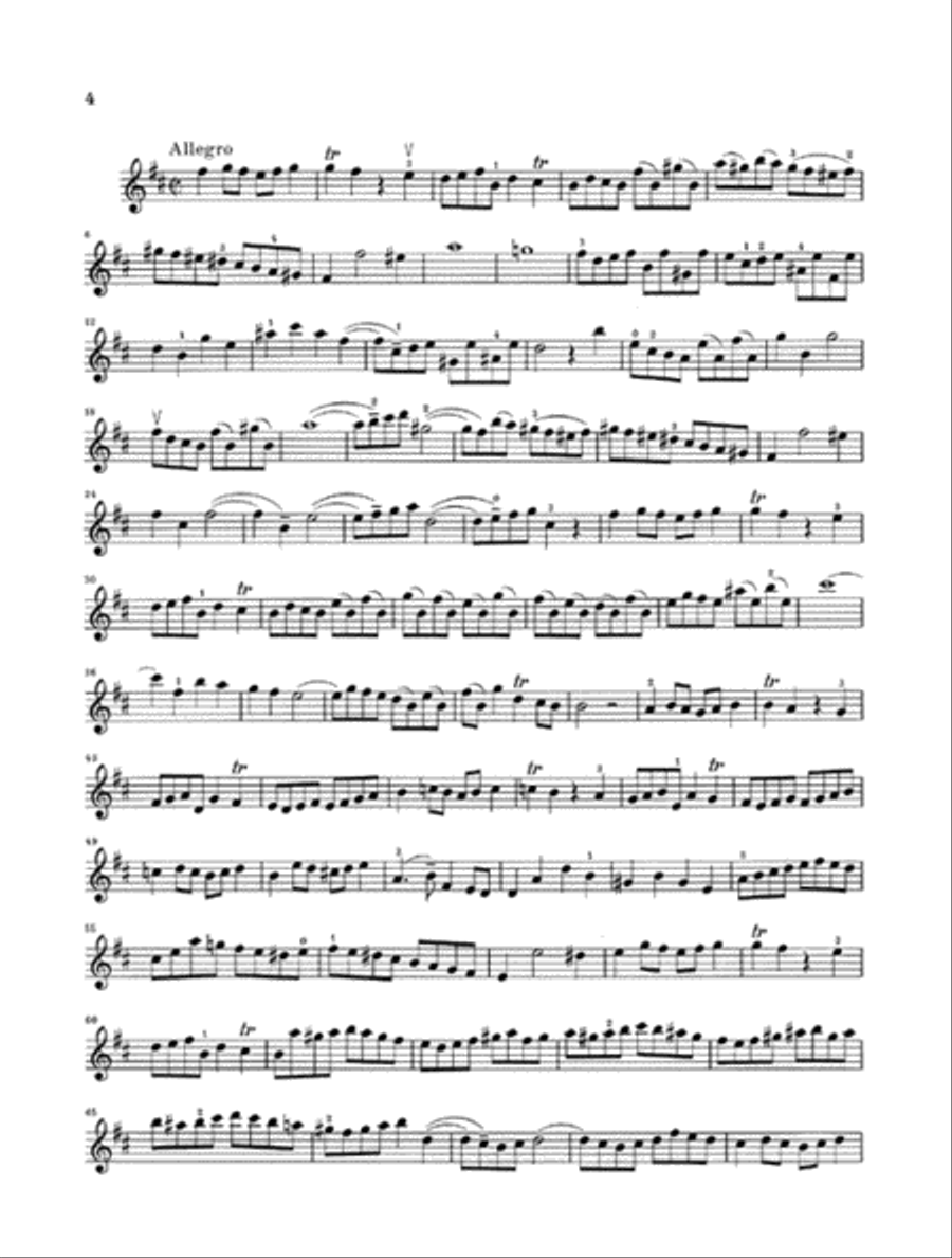 Sonatas for Violin and Piano (Harpsichord) 1-3 BWV 1014-1016 Violin Solo scores gallery preview page 4