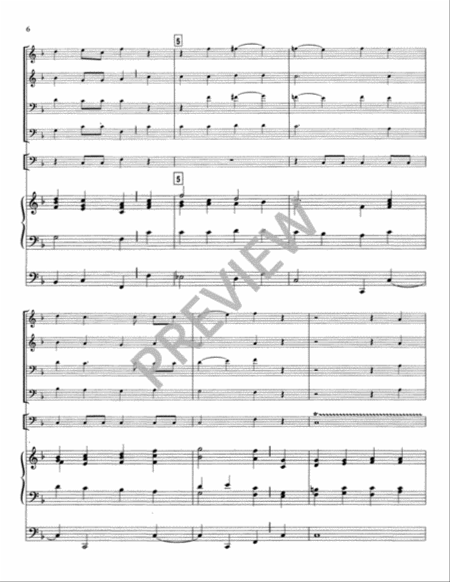 Festival Hymns for Organ, Brass, and Timpani - Volume 4, General Trombone scores gallery preview page 9