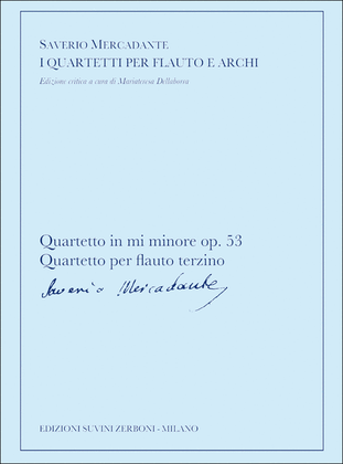 Book cover for Quartetto in mi minore op.53