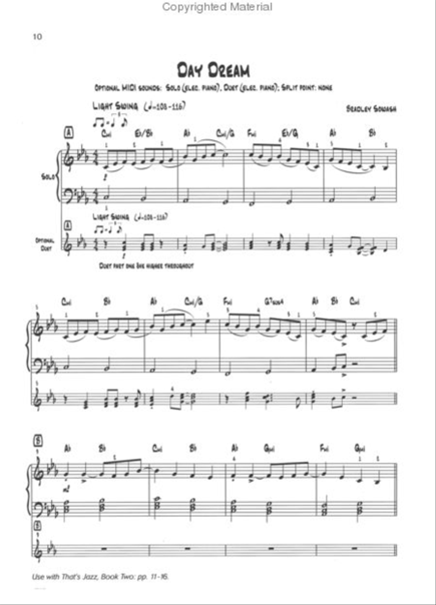 That's Jazz Performance, Book 2: Walk the Talk Piano Method scores gallery preview page 3