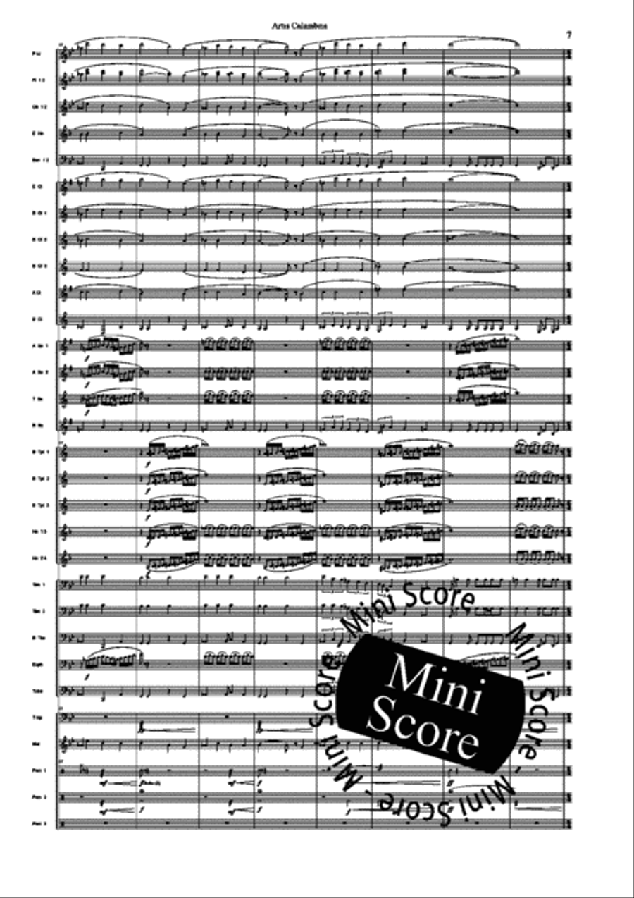 Artis Calambria Artis Calambria Concert Band scores gallery preview page 9