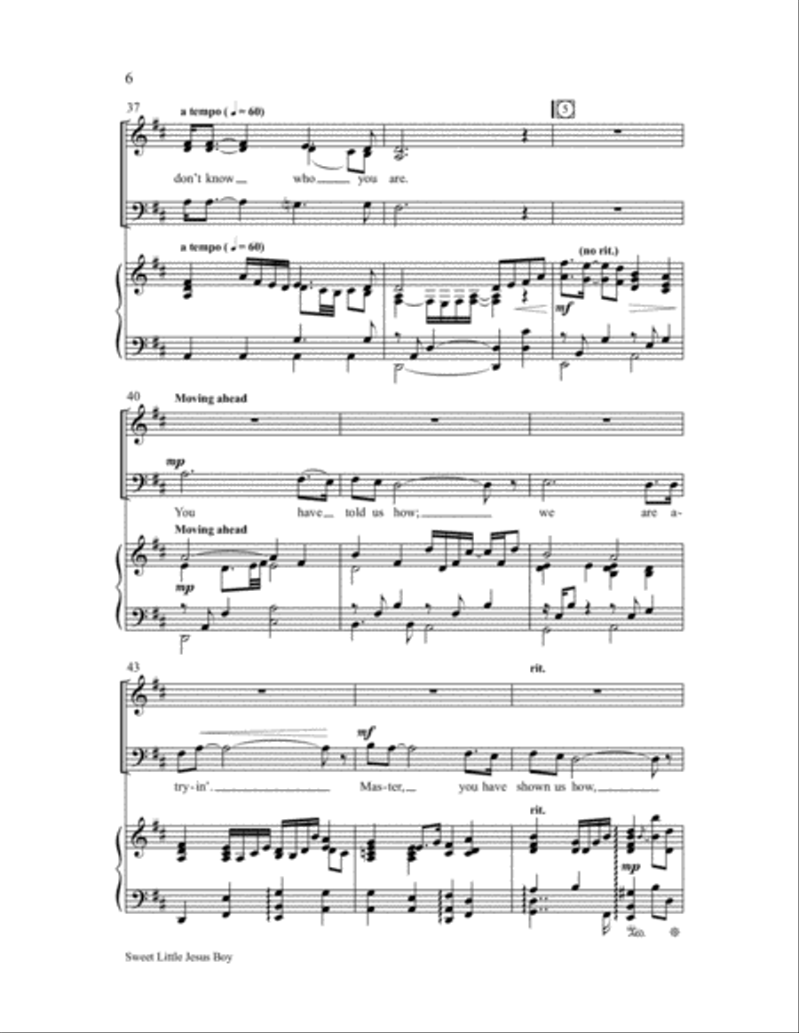 Sweet Little Jesus Boy Sweet Little Jesus Boy 4-Part scores gallery preview page 7