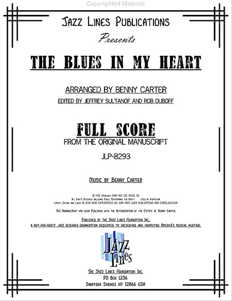 Blues In My Heart Big Band scores gallery preview page 2