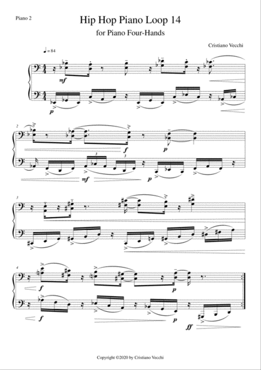 Hip Hop Piano Loop 14 Piano Method scores gallery preview page 2