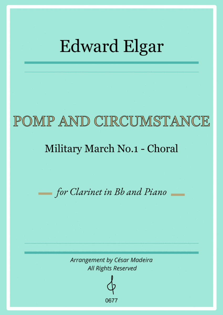 Pomp and Circumstance No.1 - Bb Clarinet and Piano (Individual Parts) image number null