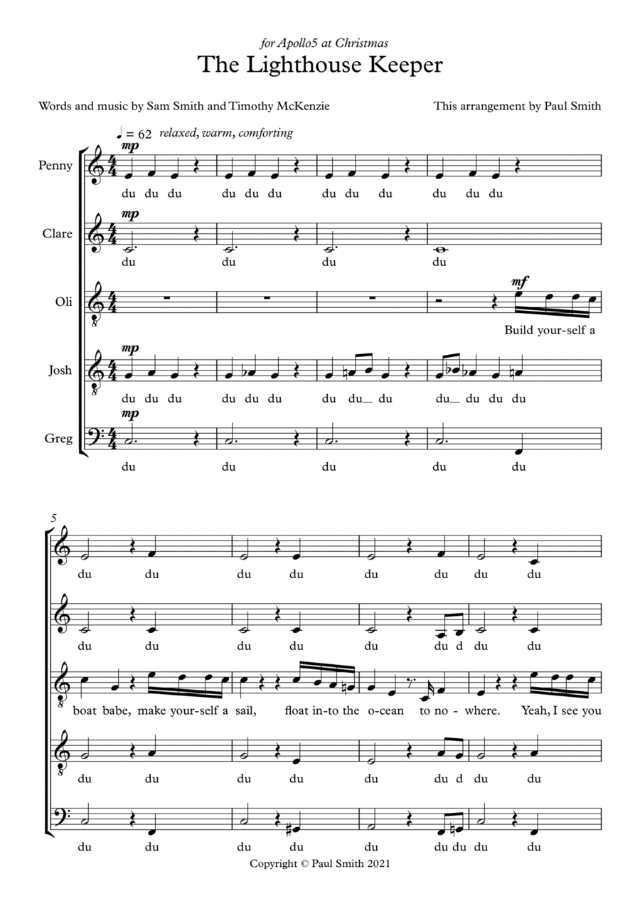 The Lighthouse Keeper 4-Part scores gallery preview page 1