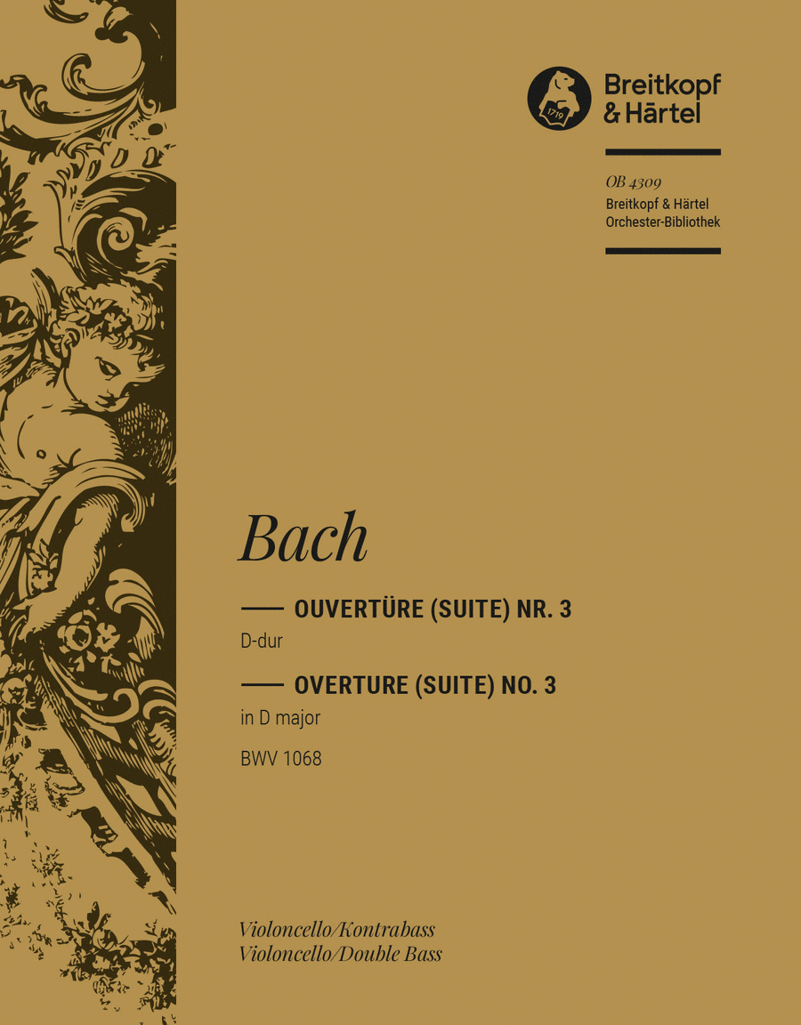 Overture (Suite) No. 3 in D major BWV 1068 Orchestra scores gallery preview page 1