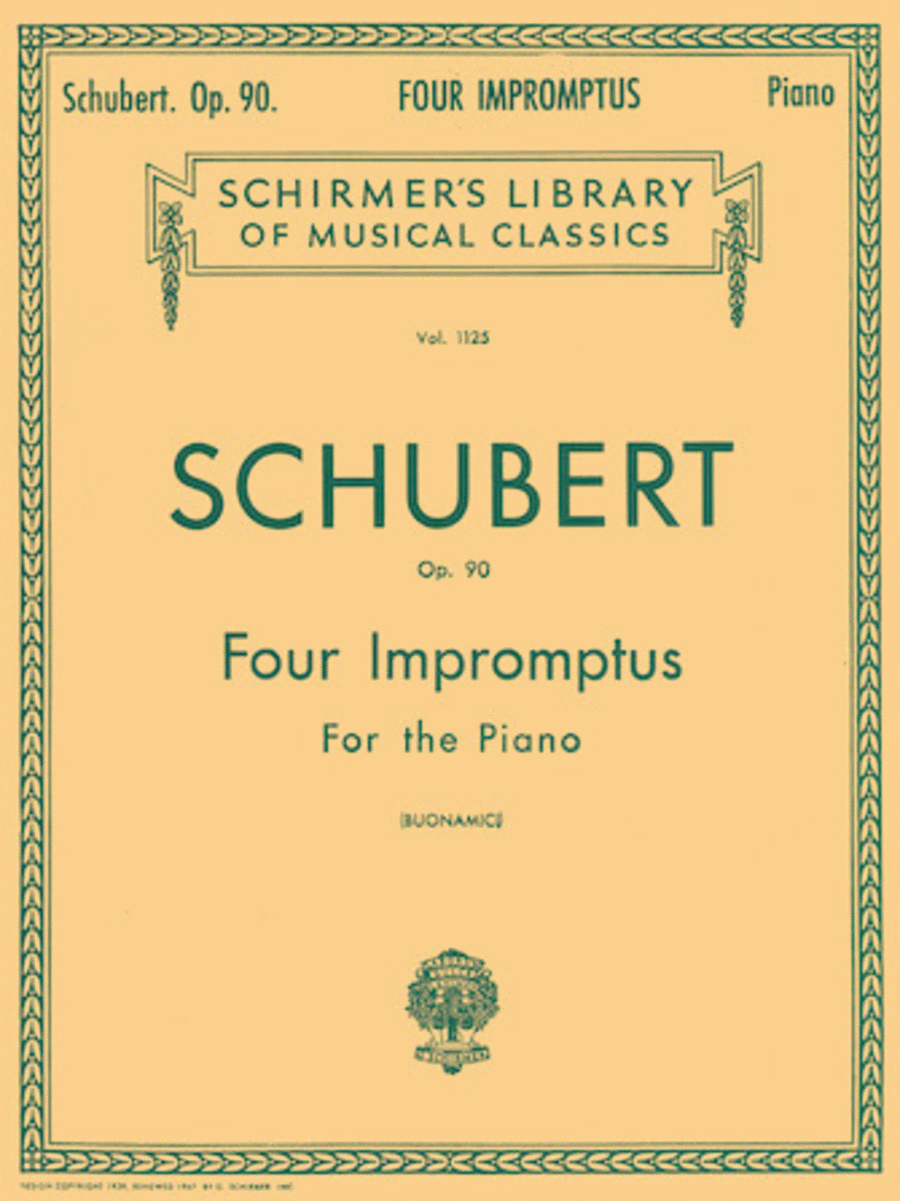 Franz Schubert: 4 Impromptus, Op. 90