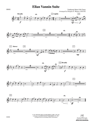 Ellan Vannin Suite: Oboe