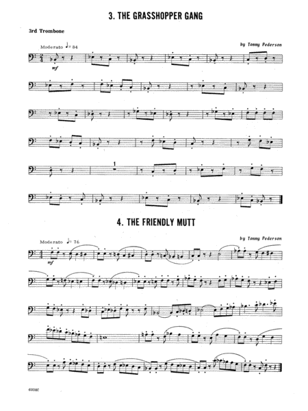 Ten Trios For Trombone - 3rd Trombone