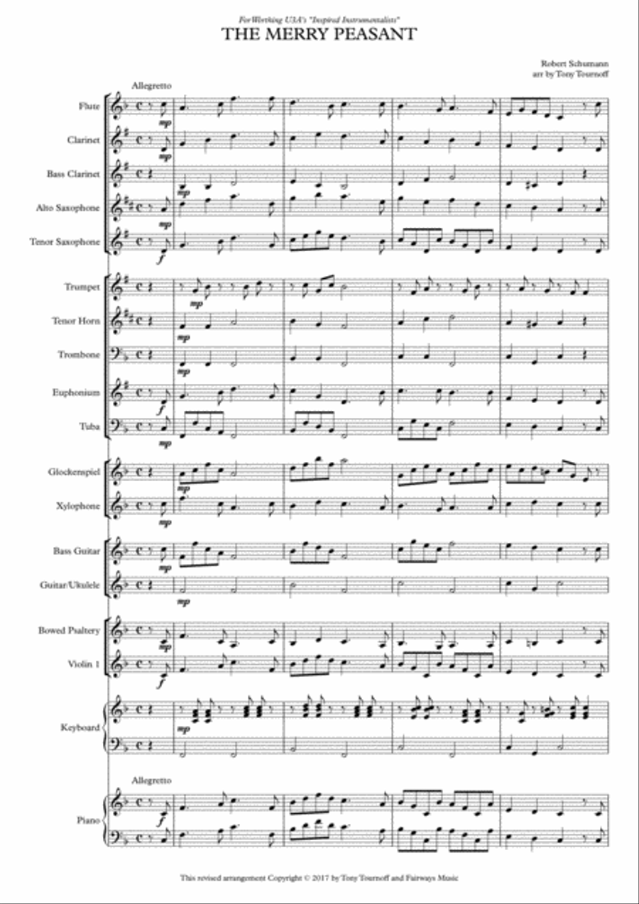 The Merry Peasant (Mixed Ensemble) Small Ensemble scores gallery preview page 1