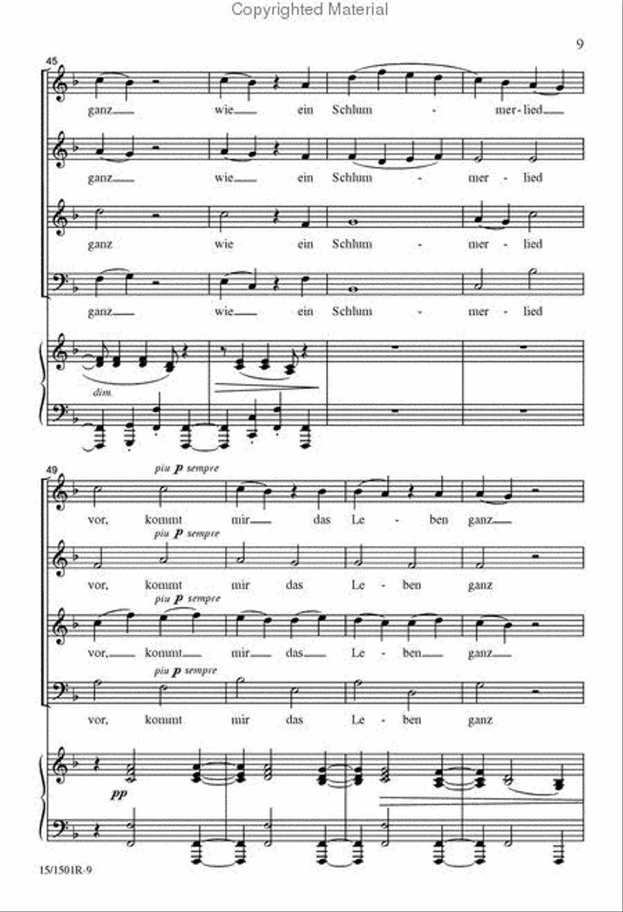 Abendlied 4-Part scores gallery preview page 8