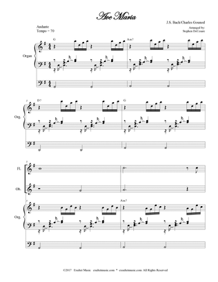 Ave Maria (Woodwind Quartet - Organ Accompaniment)