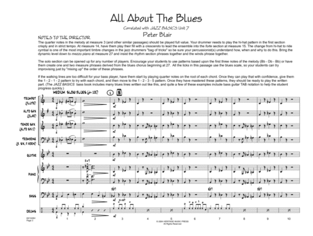 All About the Blues - Score image number null