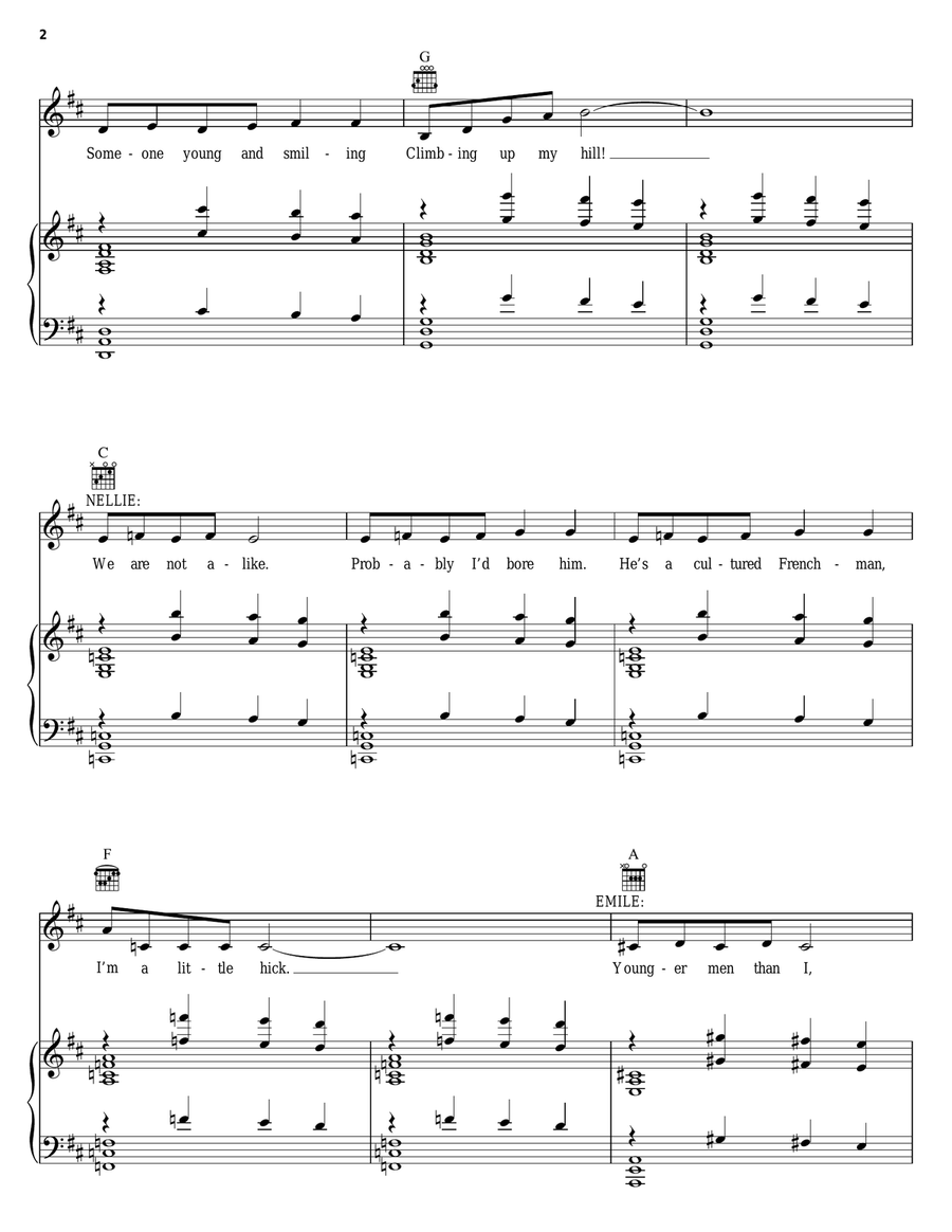 Twin Soliloquies (This Is How It Feels) Piano, Vocal, Guitar scores gallery preview page 2