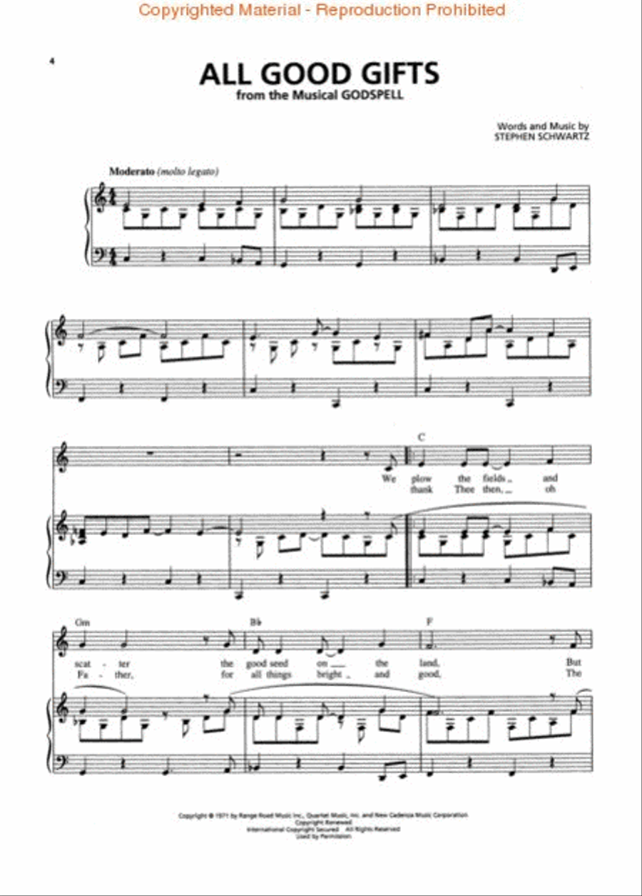 Broadway Songs Piano, Vocal, Guitar scores gallery preview page 2