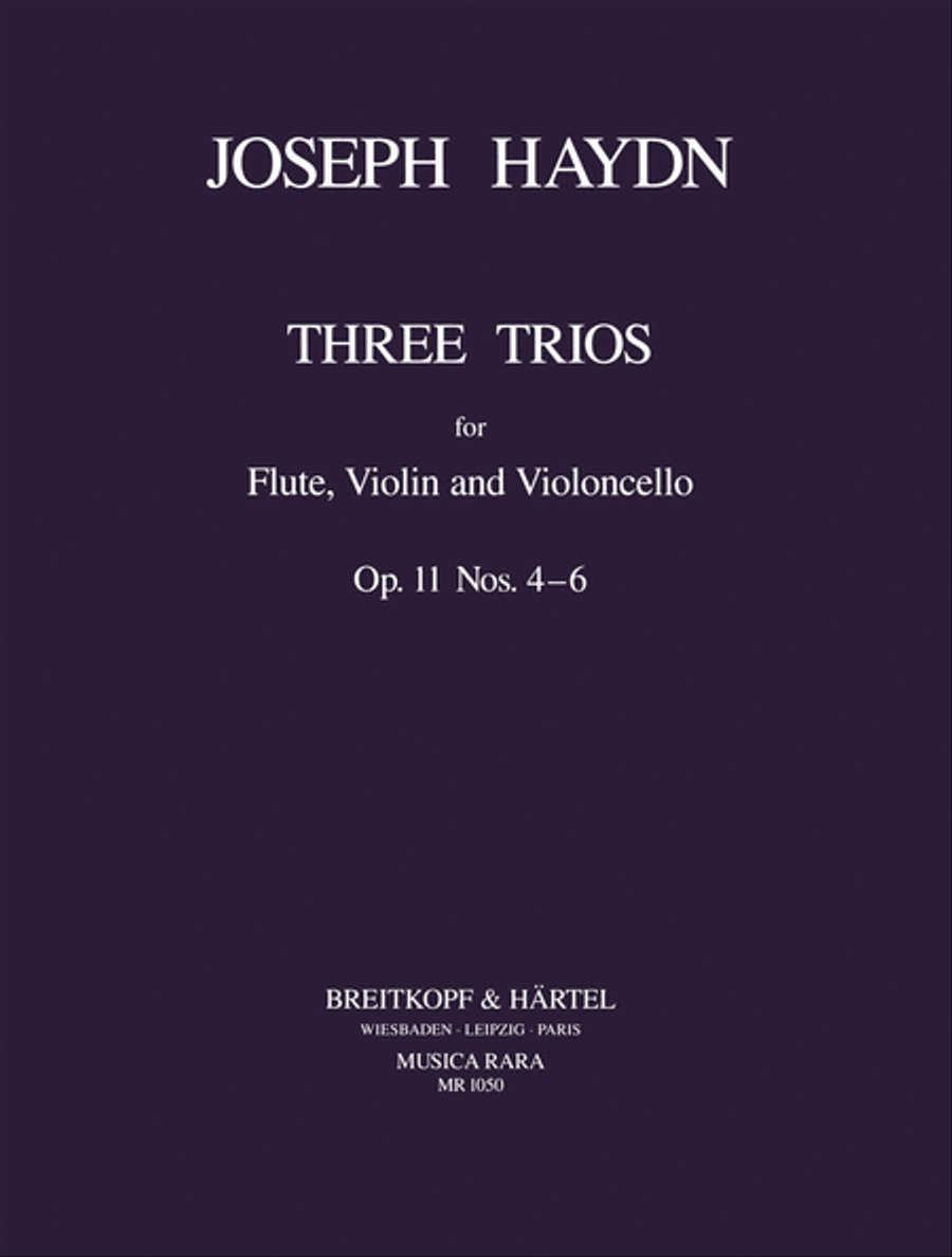 Trios op. 11/4-6 Flute scores gallery preview page 1