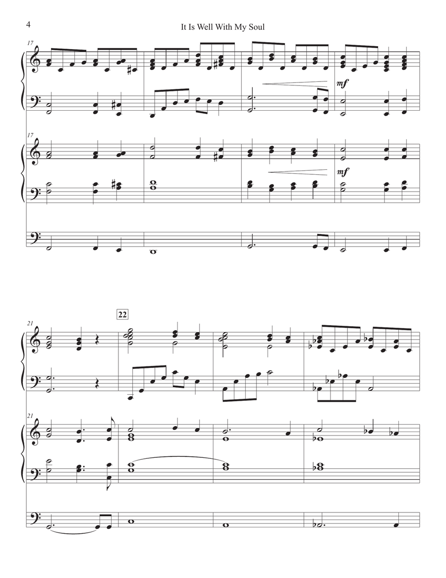 It Is Well With My Soul - Piano & Organ Piano scores gallery preview page 4