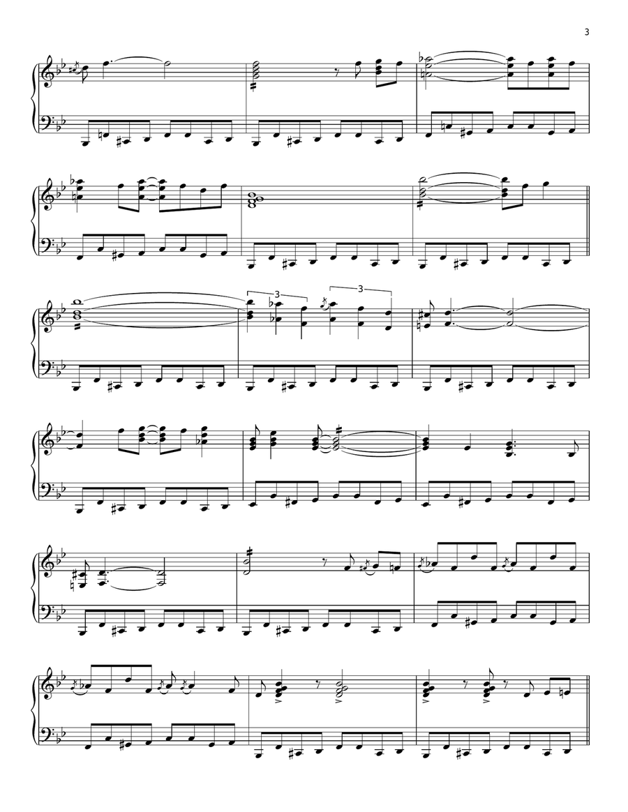 Indian Boogie Woogie Piano Solo scores gallery preview page 3