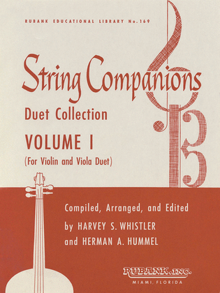 Book cover for String Companions, Volume 1