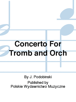 Book cover for Concerto For Tromb and Orch
