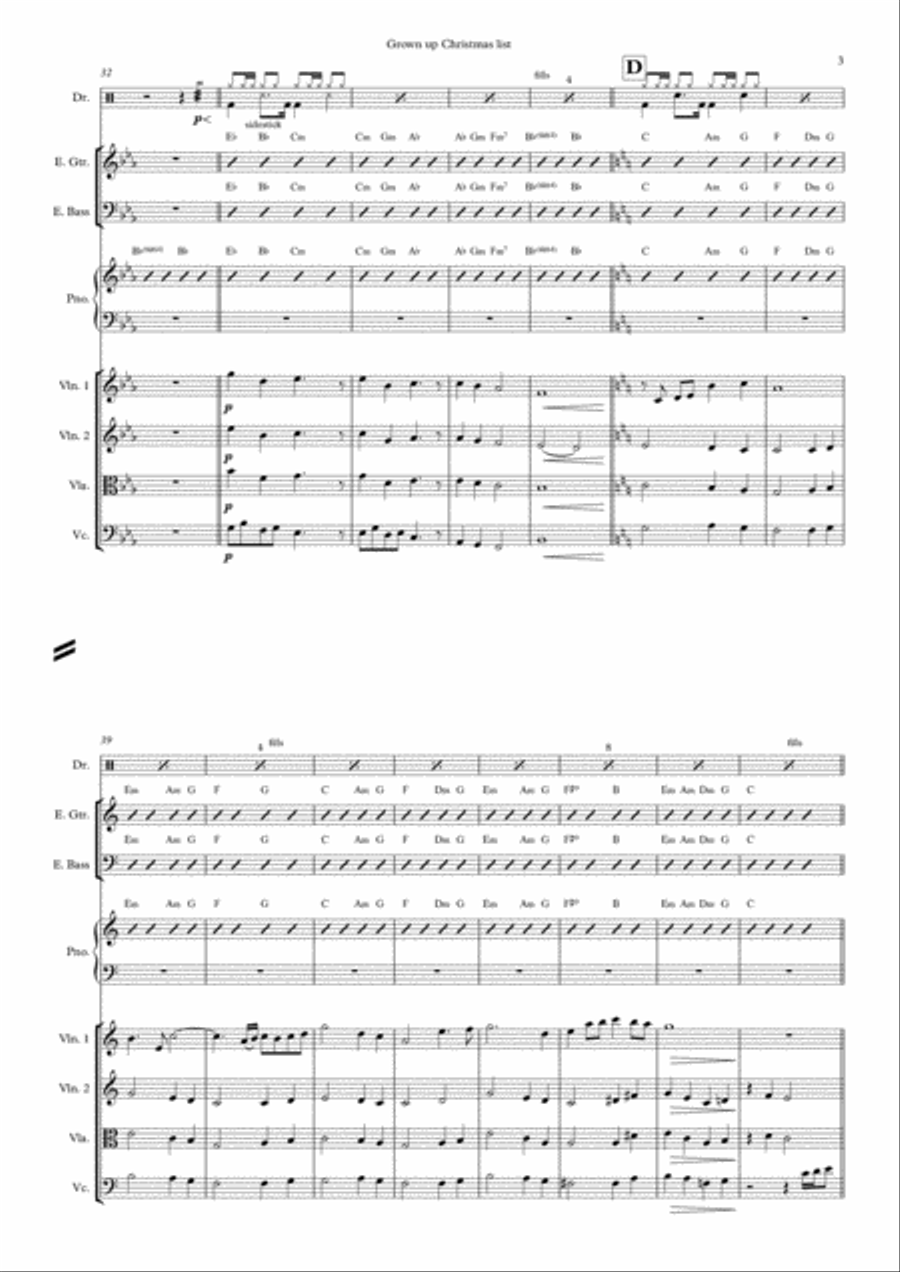 Grown-Up Christmas List Grown-Up Christmas List Small Ensemble scores gallery preview page 3