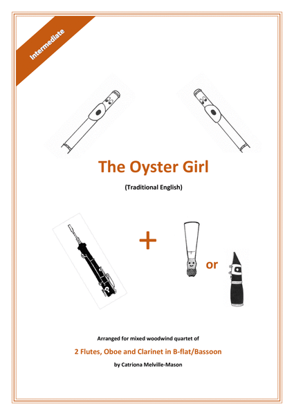 The Oyster Girl - 2 flutes, oboe & clarinet/bassoon image number null