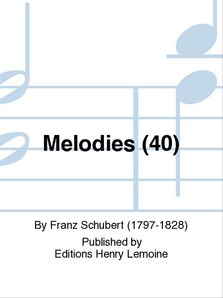 Melodies (40) Piano Solo scores gallery preview page 1