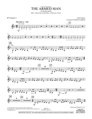 The Armed Man (from A Mass for Peace) (arr. Robert Longfield) - Bb Clarinet 3