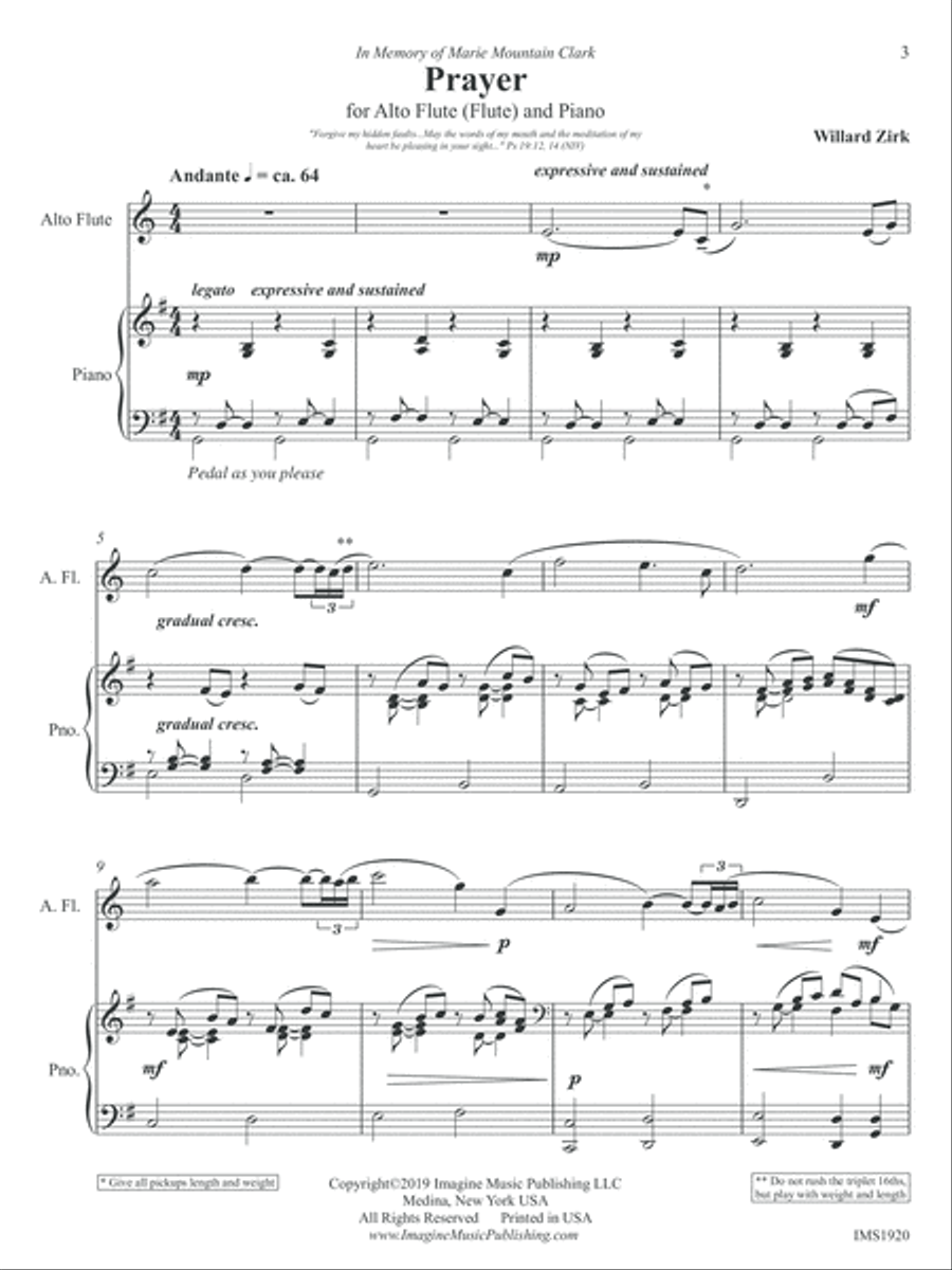 Prayer Flute Solo scores gallery preview page 4