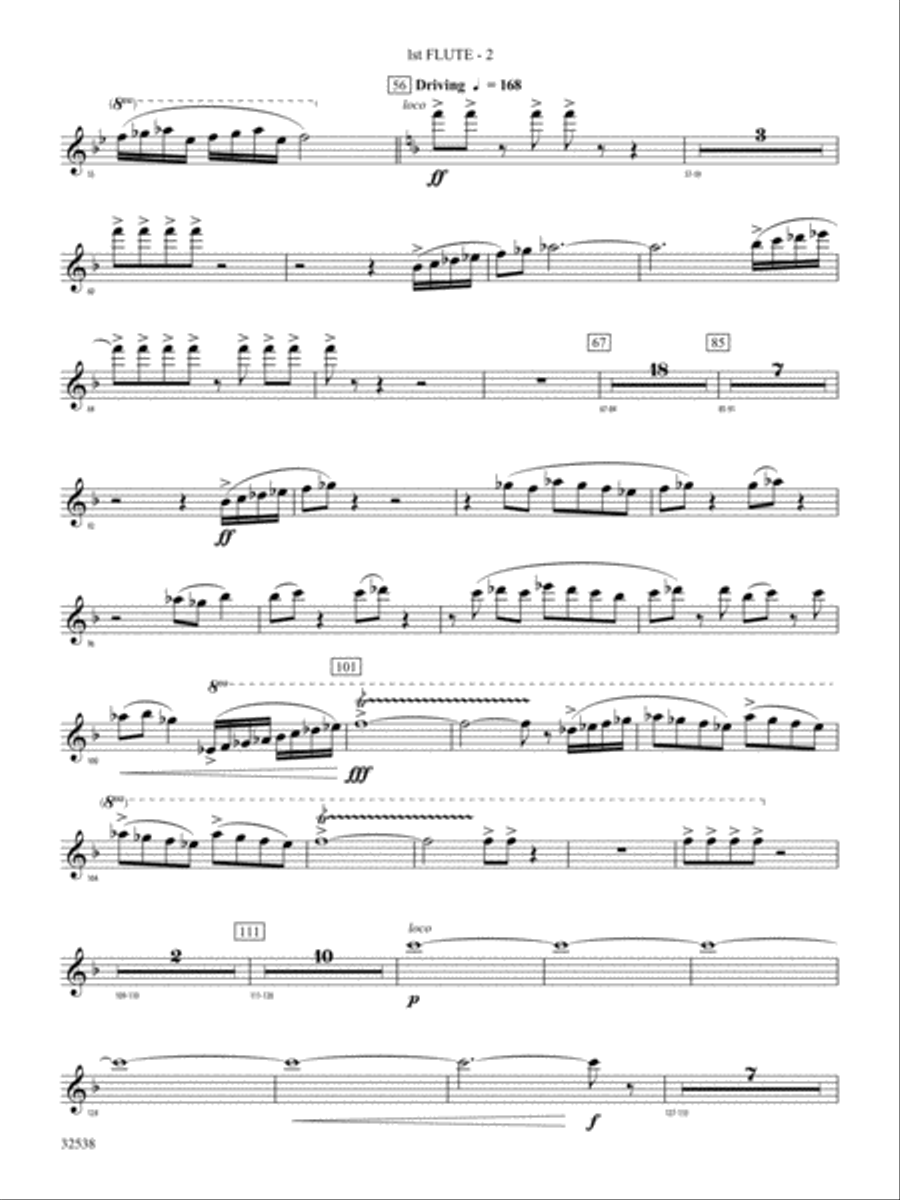 Ghost Dances: Flute Concert Band scores gallery preview page 2