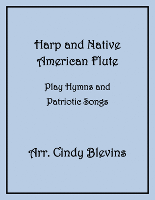 Book cover for Harp and Native American Flute Play Hymns and Patriotic Songs