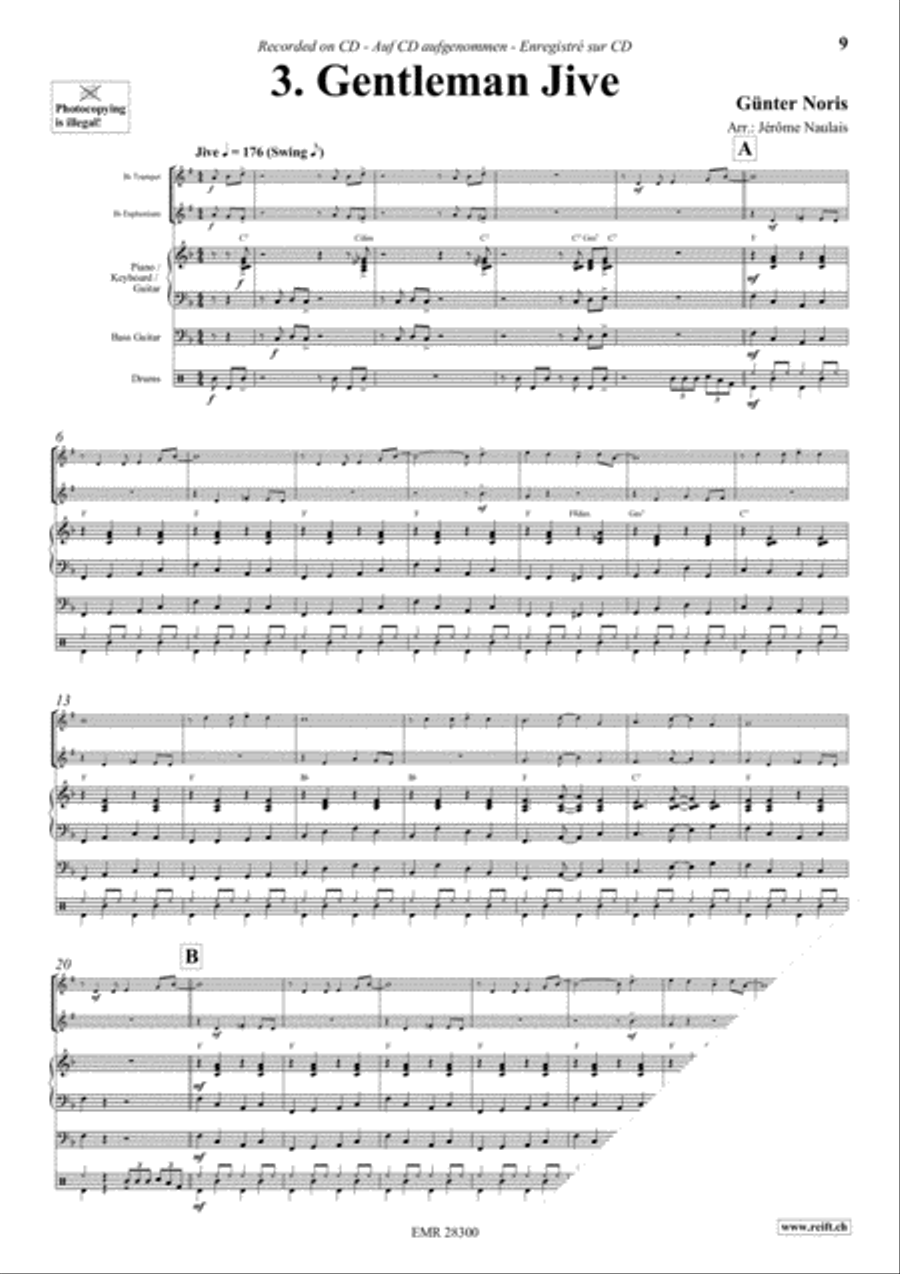 Let's Dance Volume 1 Brass Ensemble scores gallery preview page 5