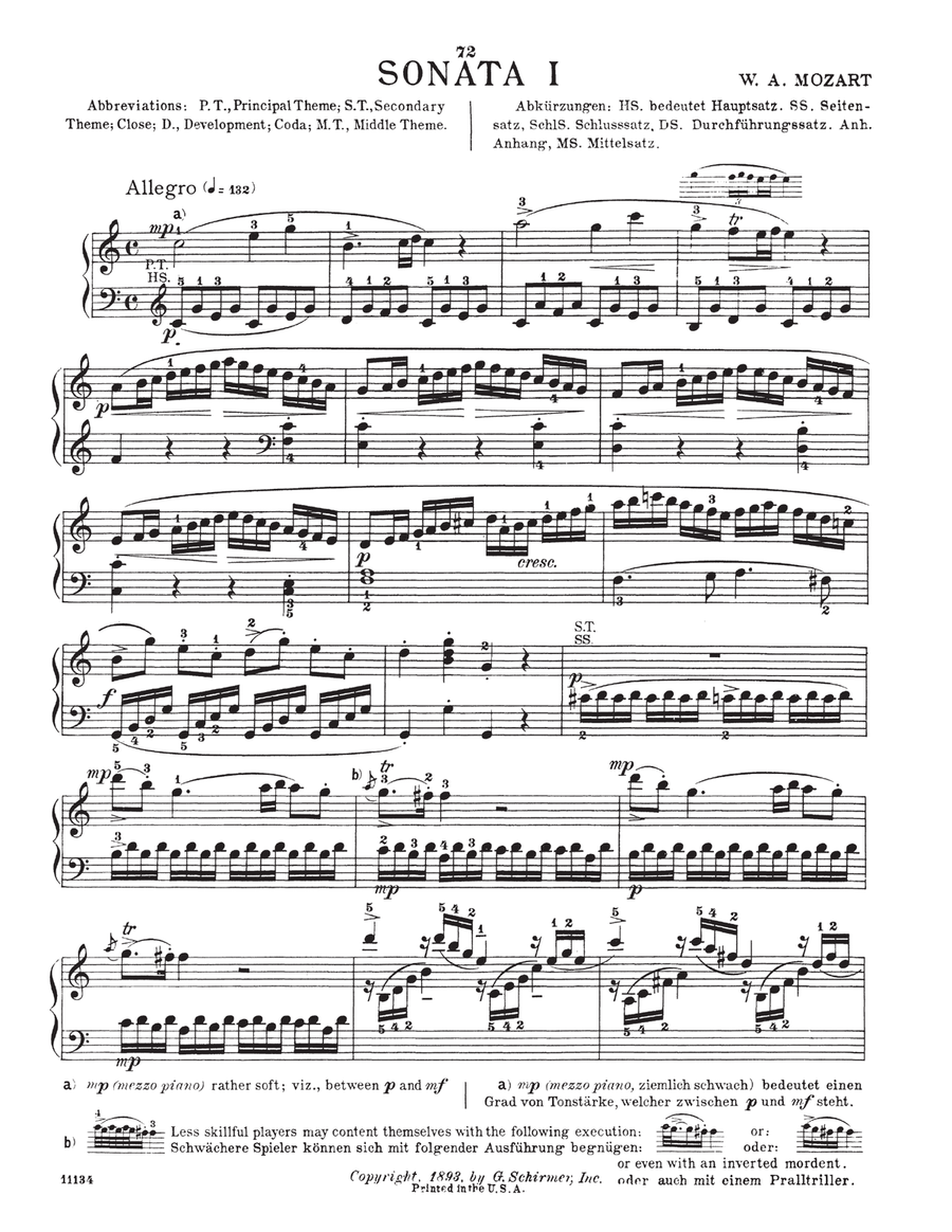Sonata In C Major, Hob. XVI: 35 Piano Solo scores gallery preview page 1
