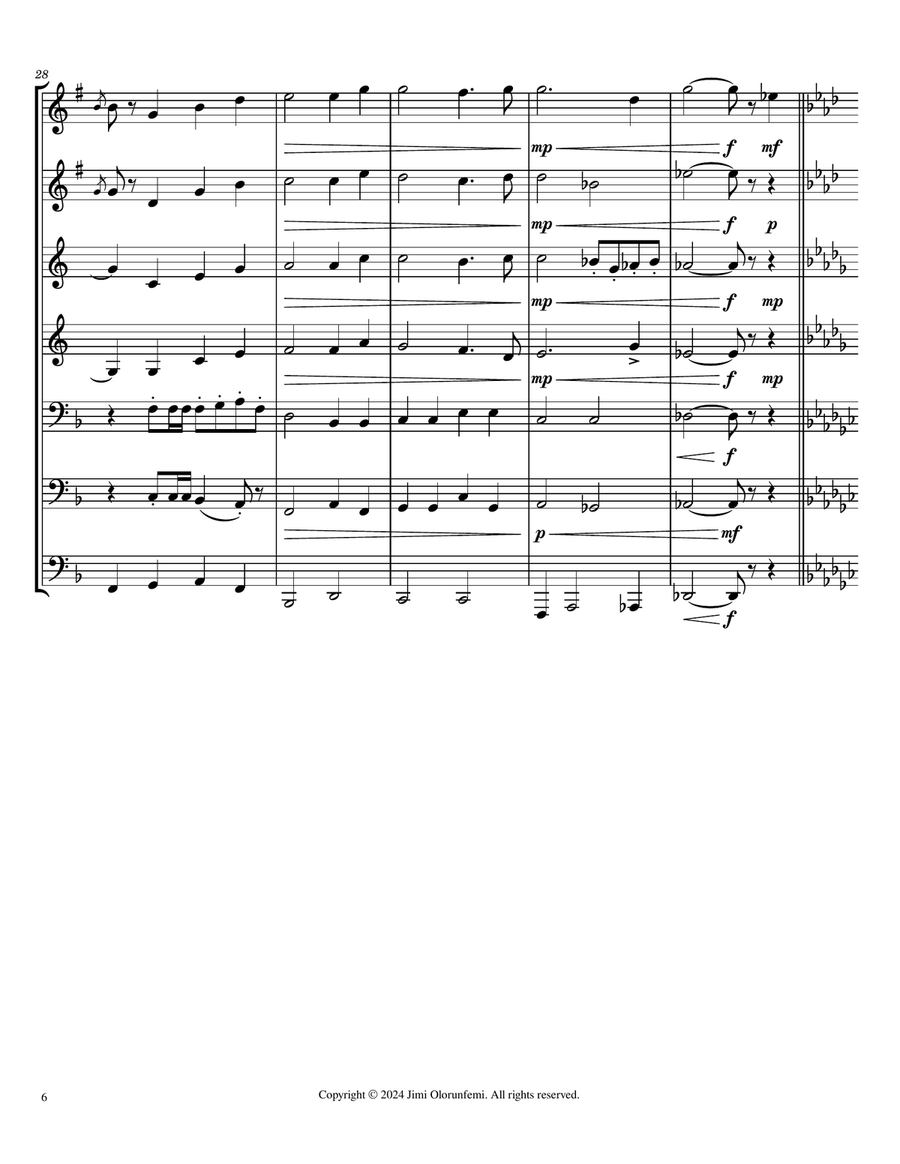 It is Well (for Brass) It is Well (for Brass) Brass Ensemble scores gallery preview page 6
