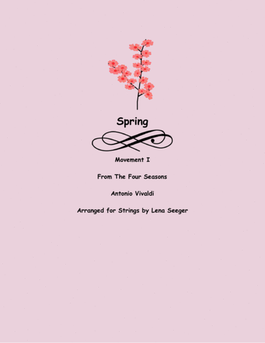 The Four Seasons, Spring, Movement 1 (two violins and cello)