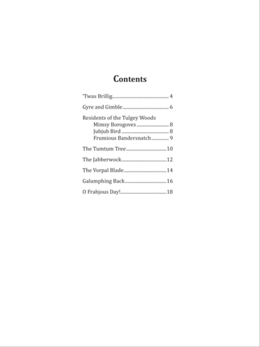 Jabberwocky! Piano Solo scores gallery preview page 12