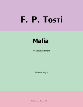 Malìa, by Tosti, in D flat Major