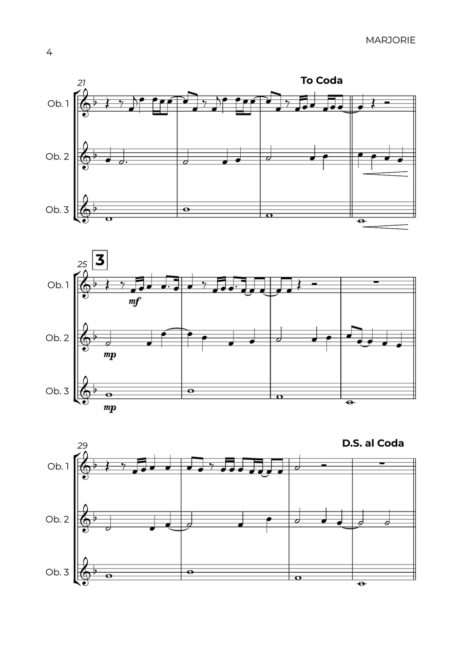 Marjorie Woodwind Trio scores gallery preview page 4