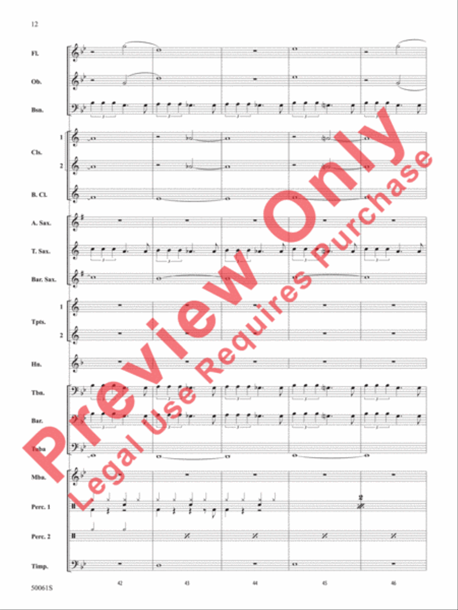 Enemy Enemy Concert Band scores gallery preview page 13
