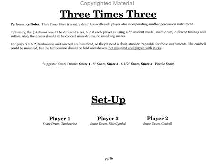 Trisicles - 10 Easy Trios Percussion Ensemble scores gallery preview page 8