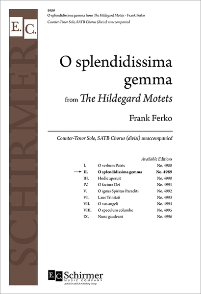 The Hildegard Motets: 2. O splendidissima gemma image number null