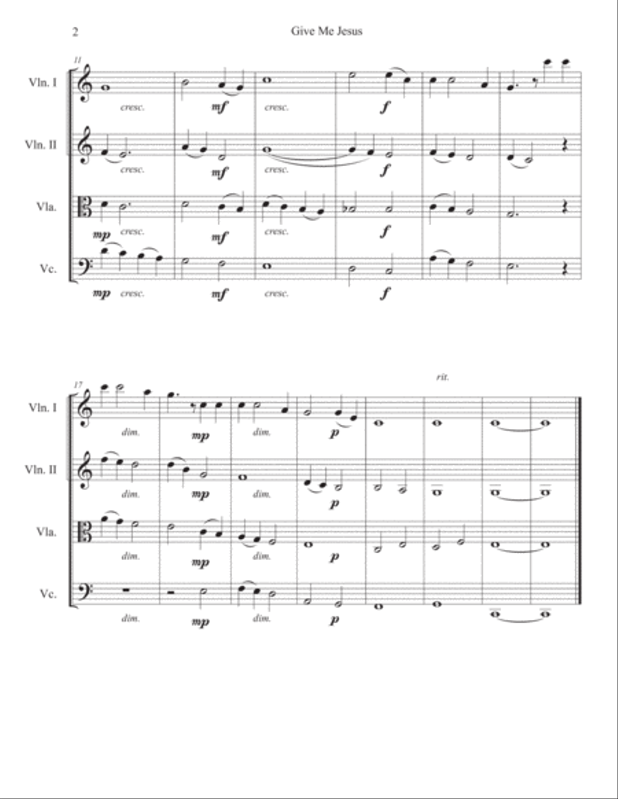 Prayer Meditations, Volume 1 String Quartet scores gallery preview page 4