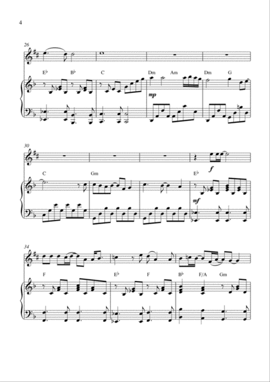 Eternal Flame Alto Saxophone scores gallery preview page 4