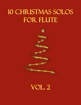 Book cover for 10 Christmas Solos for Flute Vol. 2