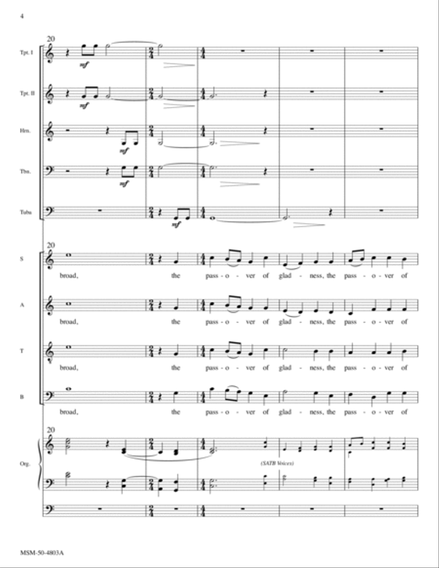 The Day of Resurrection Choir scores gallery preview page 4